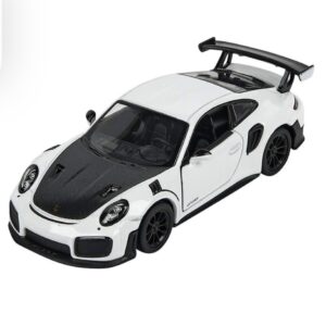Porsche 911 Gt2 Triple Black Hard Top 1/36 Scale Diecast Car, Plastic, Metal WHITE