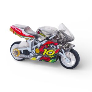 Mini Sparking Stunt Bike Toy - red